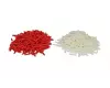 Maden; 15x rood en 15x wit - artificial baits