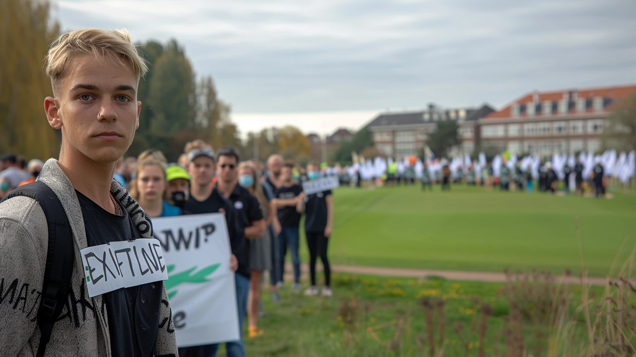 Klimaatprotest Door Extinction Rebellion Verstoort KLM Open Golftoernooi in Cromvoirt